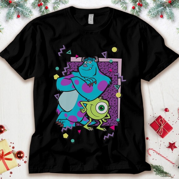 Disney Monsters Inc Mike And Sully 90's Style T-Shirt Unisex Adult T-shirt - Picture 1 of 2